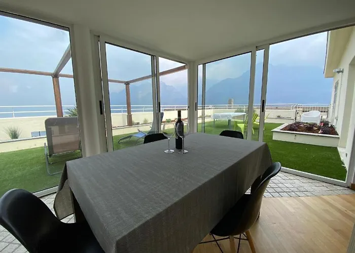 Penthouse With Big Terrace In With Pool Valbrona