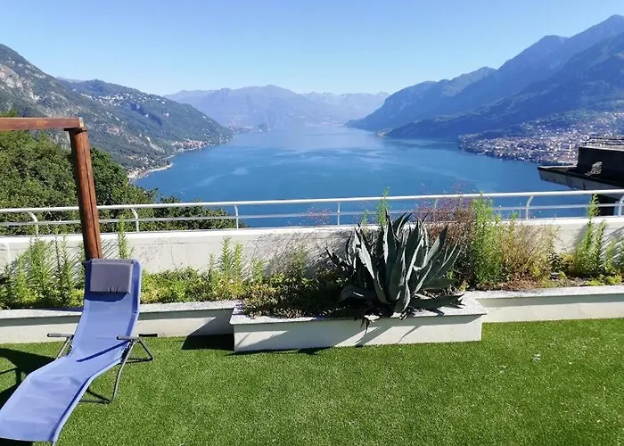 Penthouse With Big Terrace In With Pool * Valbrona